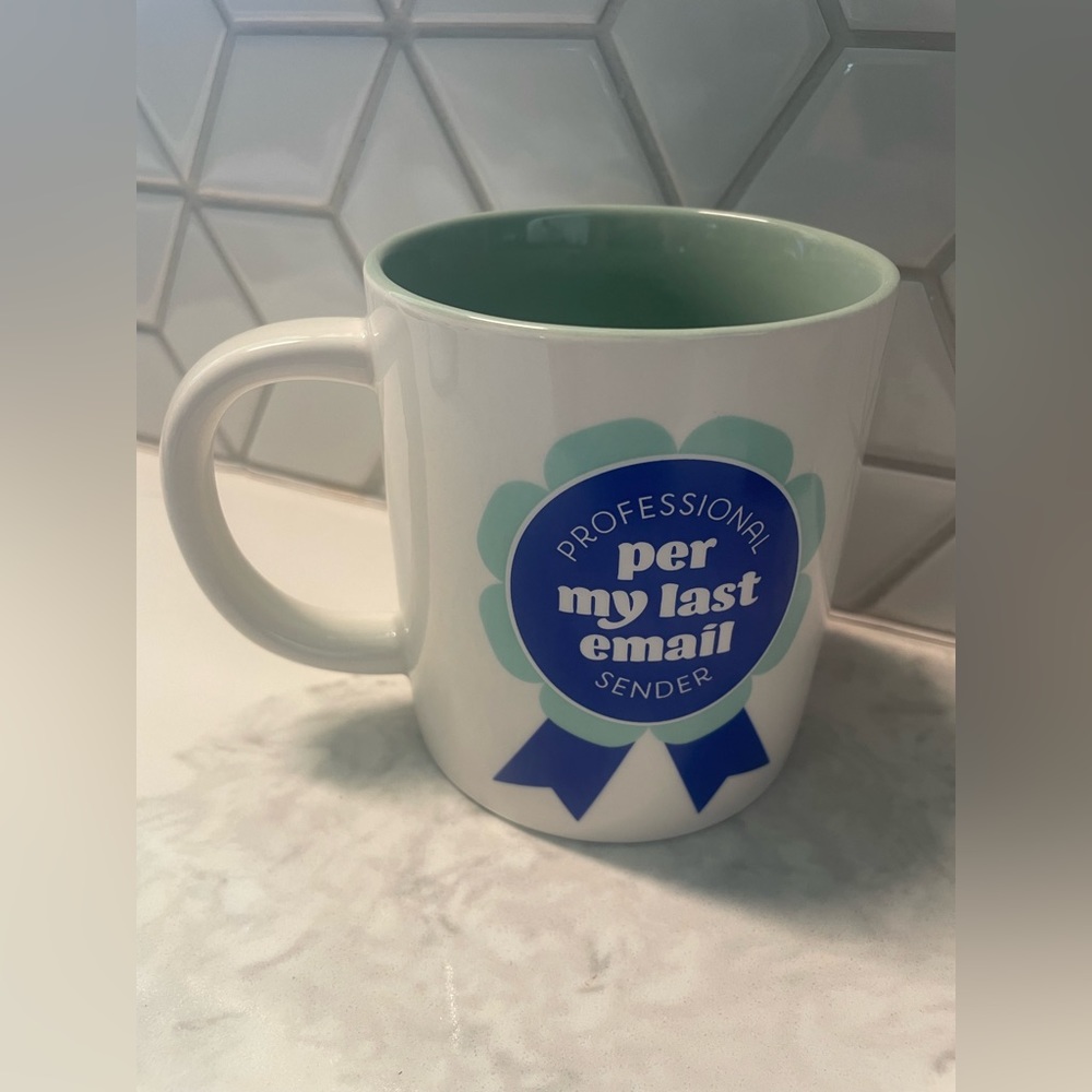MUG - “per my last email” champion award - office & workplace meme - coffee &mug